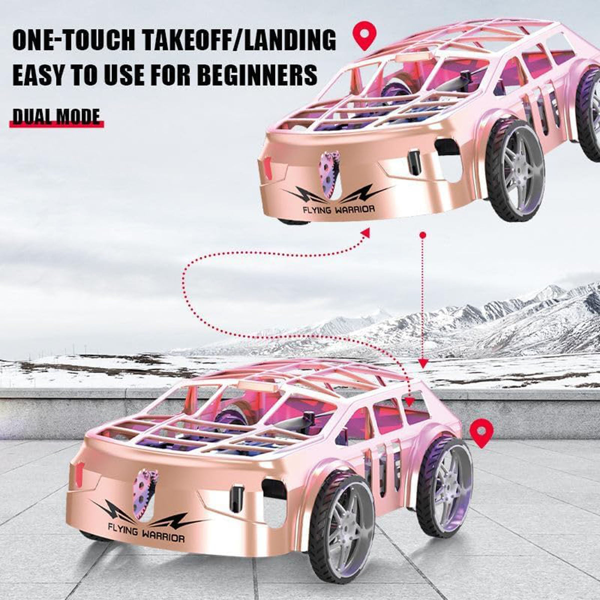 2-in-1 Air-Ground Dual-Mode Remote Control Flying Car