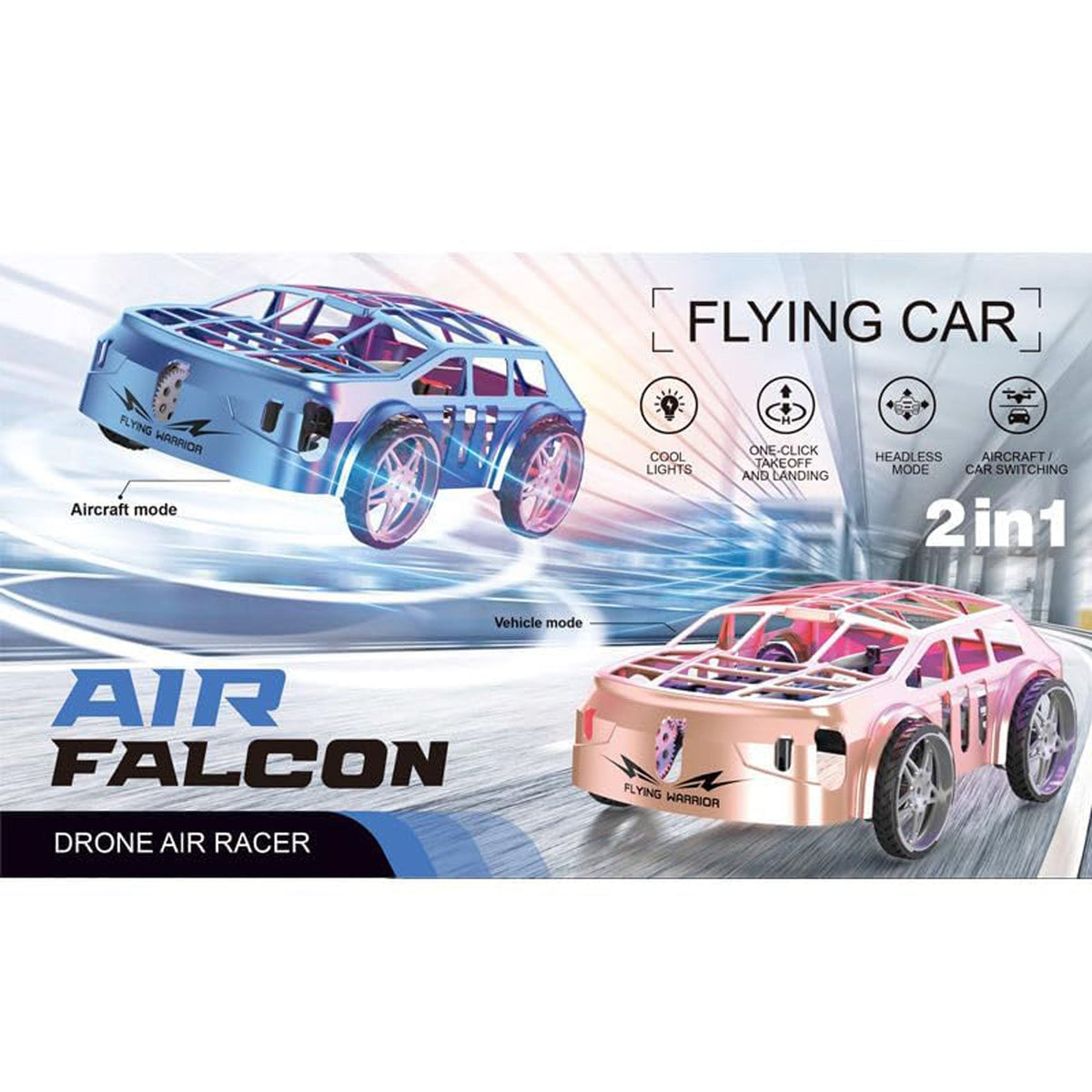 2-in-1 Air-Ground Dual-Mode Remote Control Flying Car