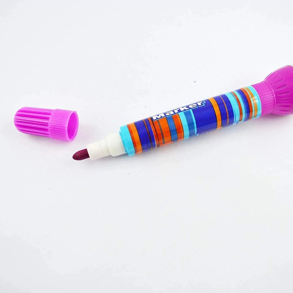 2-in-1 Roller Stamper & Marker Pen Set of 6