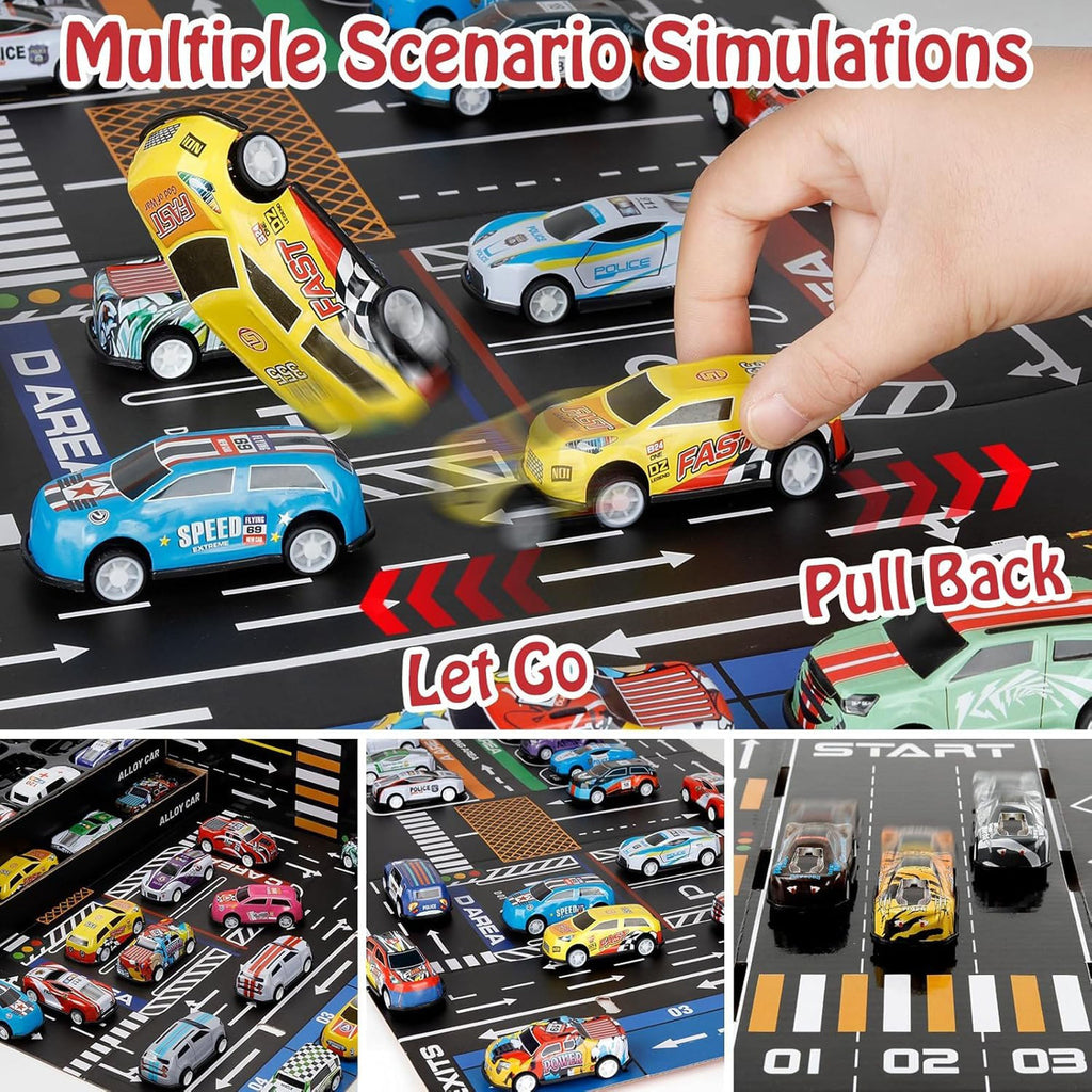 48 Pcs Pull Back Car Set