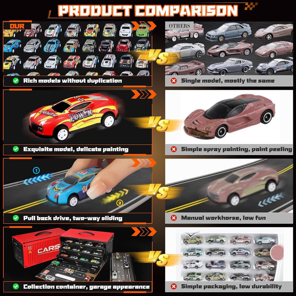 48 Pcs Pull Back Car Set