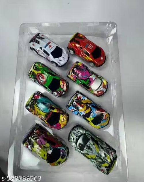 8 Pcs Of Mini Metal Cars