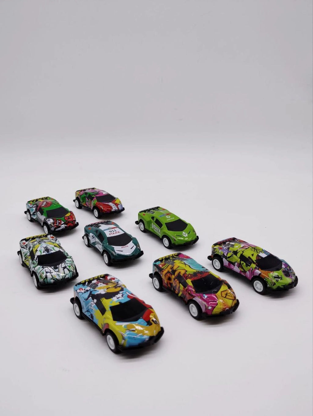 8 Pcs Of Mini Metal Cars