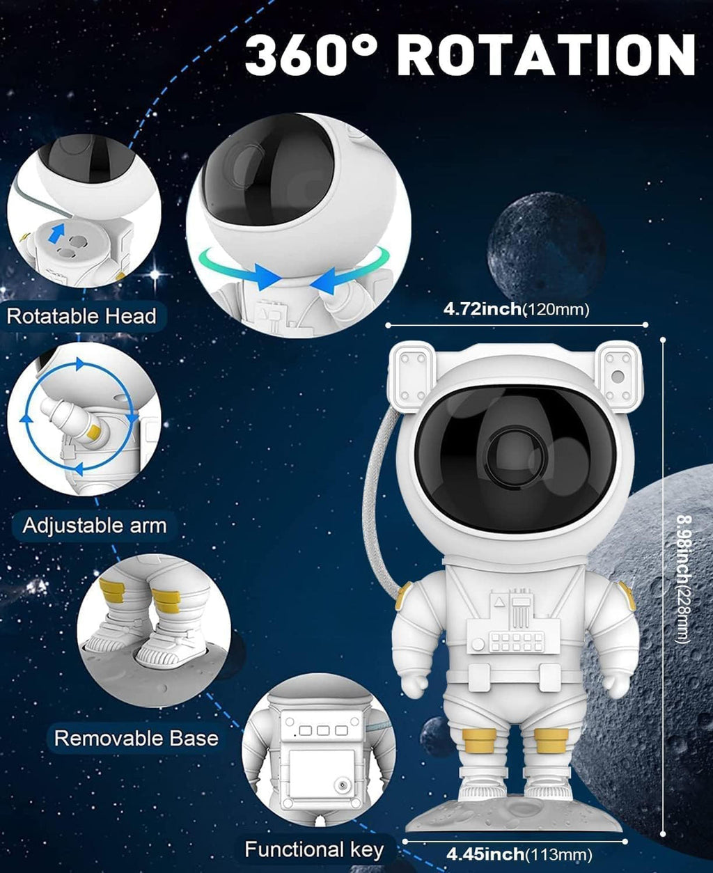 Astronaut Galaxy Projector