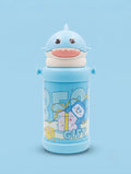 Cartoon Shark Kids Straw Water Bottle