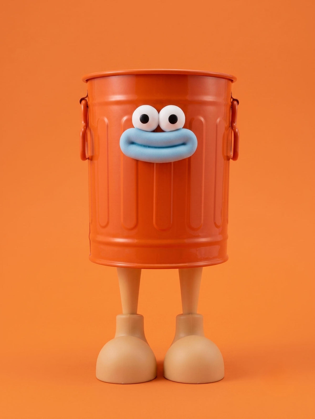 Cute Trash Can Shape Pen Stand