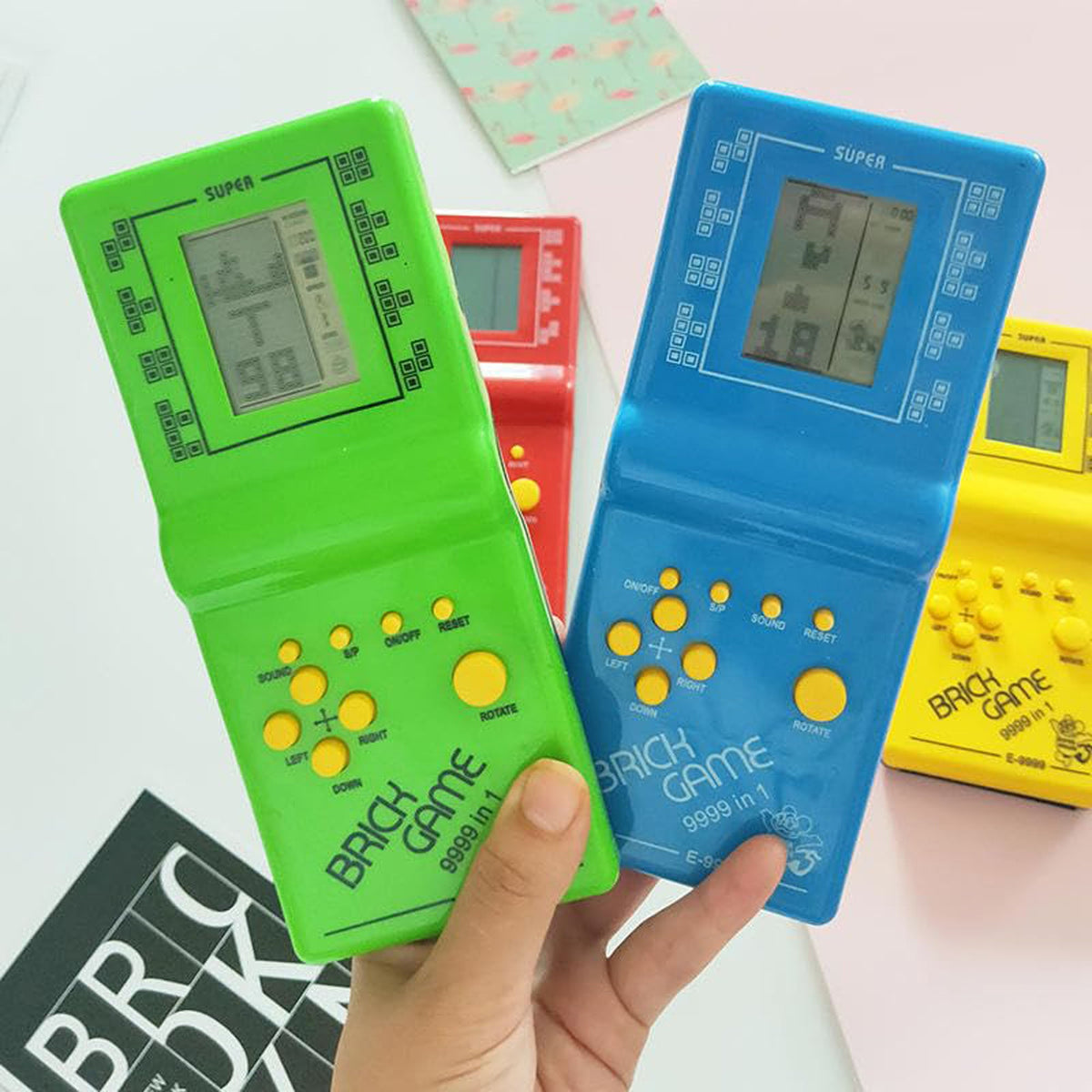 Handheld Brick Game Console for Kids – 9999 in 1 Classic Video Game