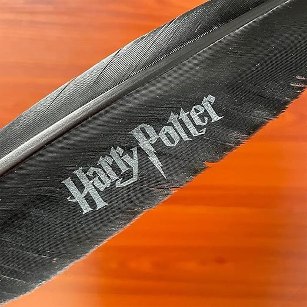 Harry Potter Style Feather Quill Pen Calligraphy Writing Set with Ink Bottle & Metal Nibs