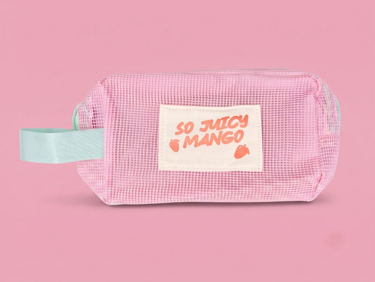 Mesh Cosmetic Pouch Bag