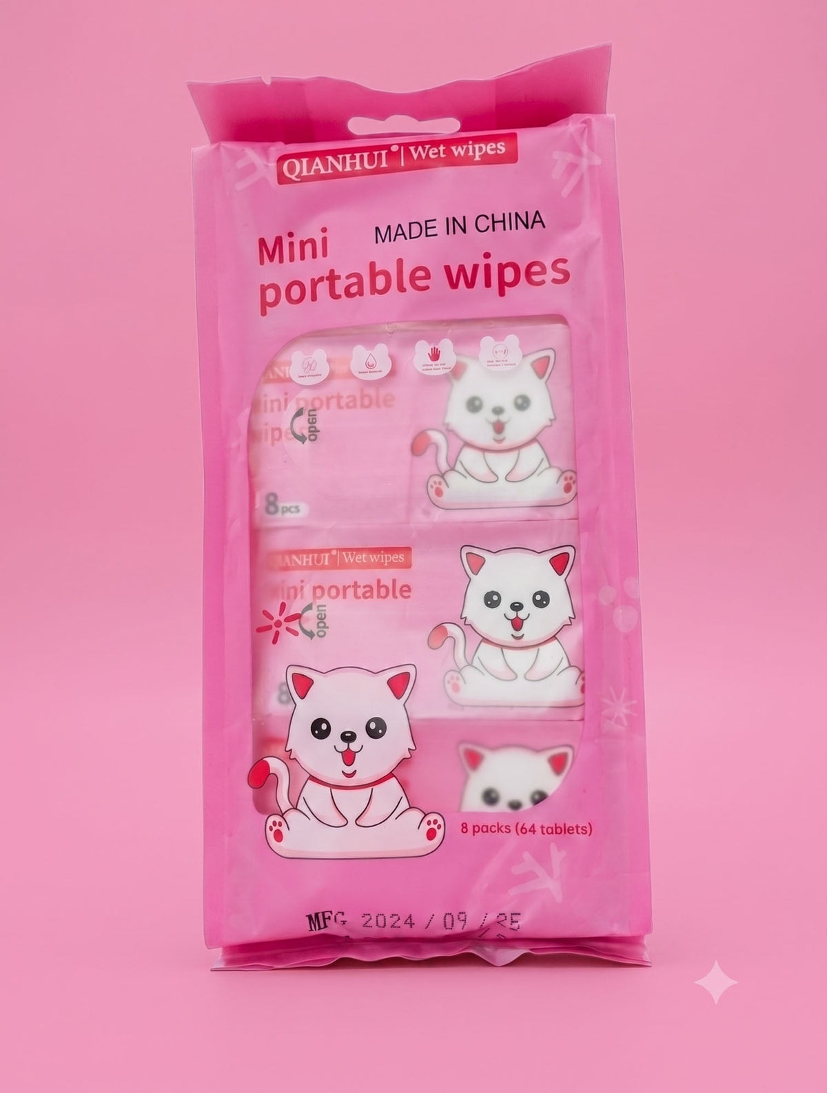 Mini Portable Wipes