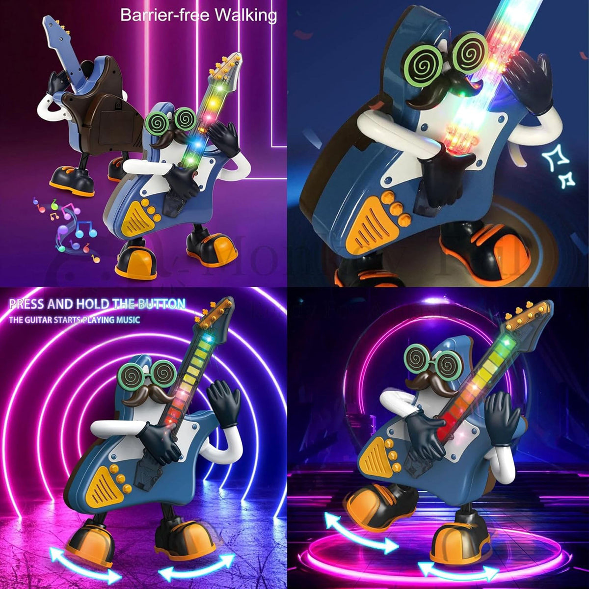 Mr. Rock Dancing Guitar Toy with Light & Sounds