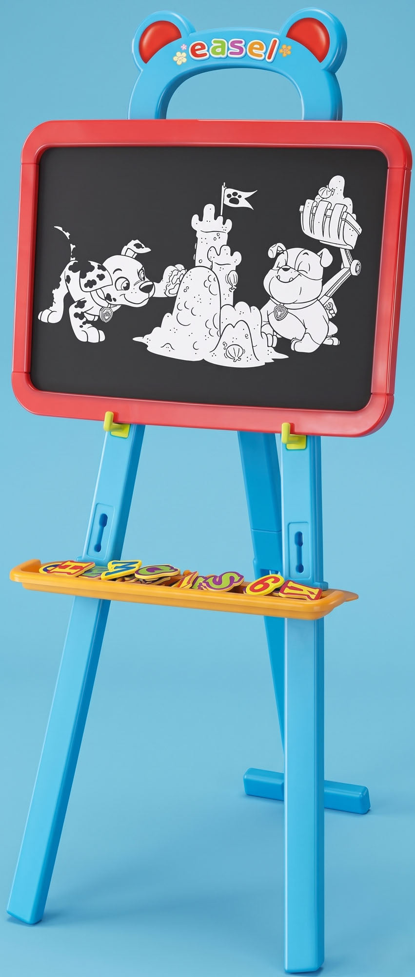 Paw Patrol 3 in 1 Educational Magnetic White and Black Board
