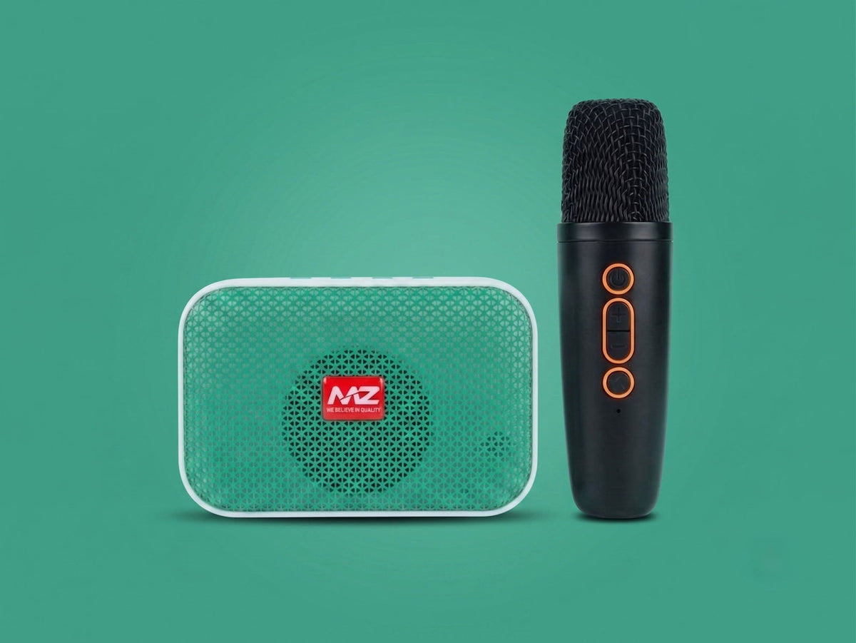Portable Bluetooth Karaoke Speaker with Wireless Mic