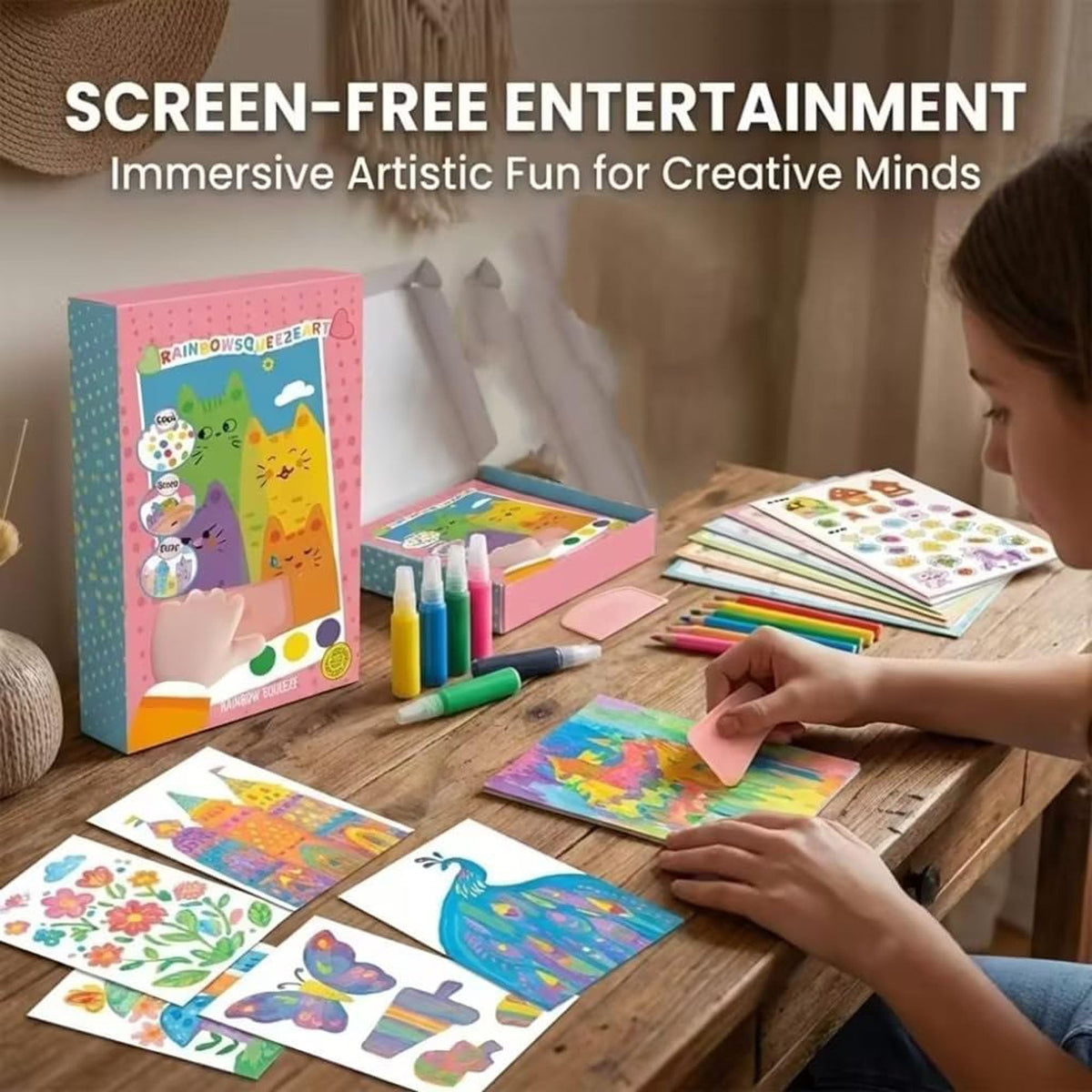 Rainbow Squeeze Art Kit