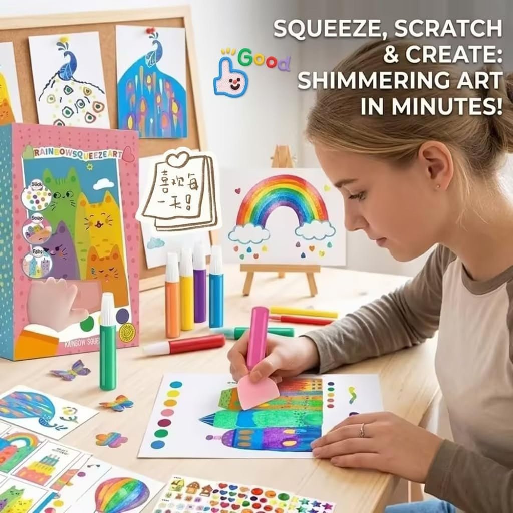 Rainbow Squeeze Art Kit