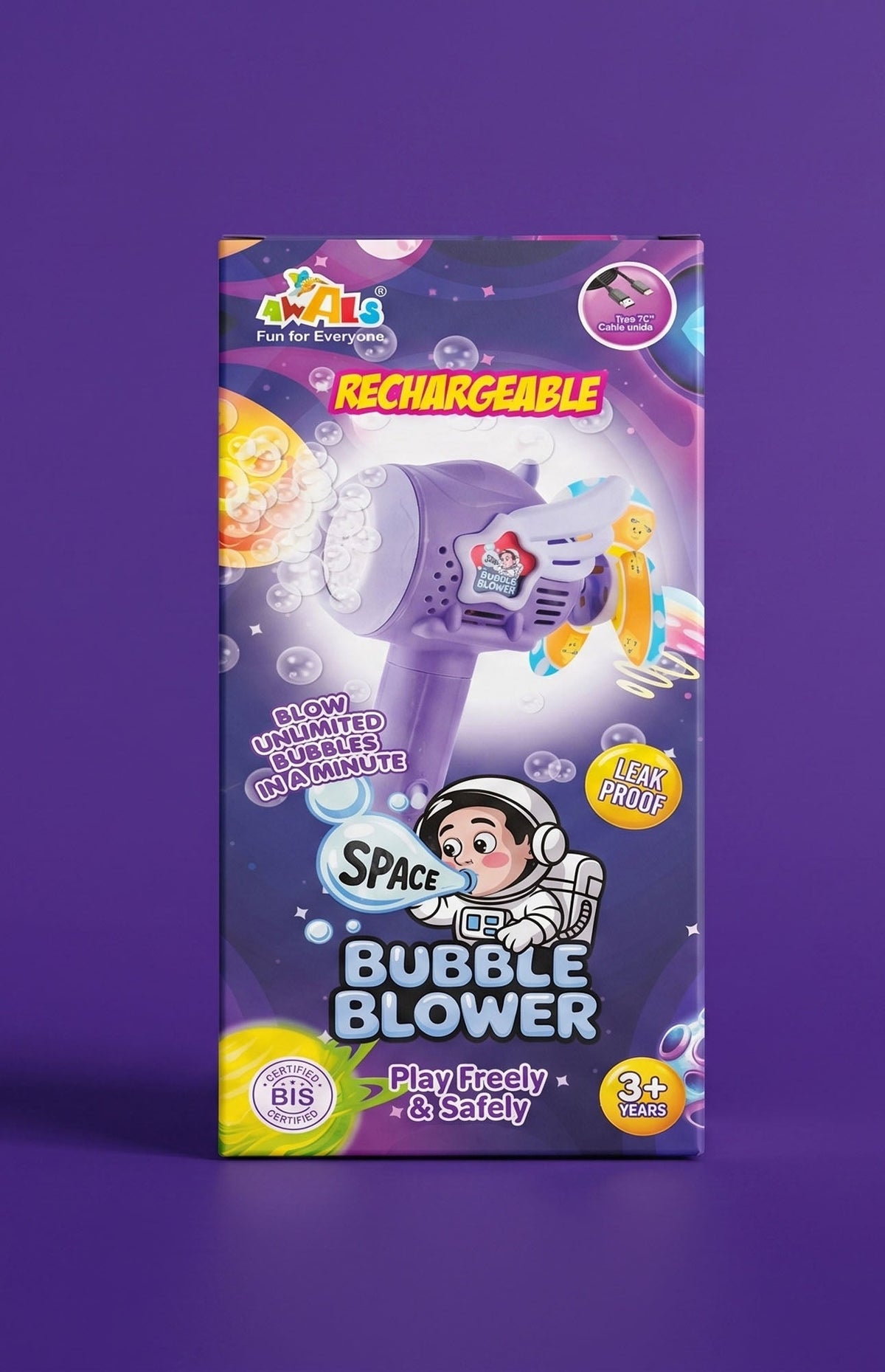 Rechargeable Bubble Blower