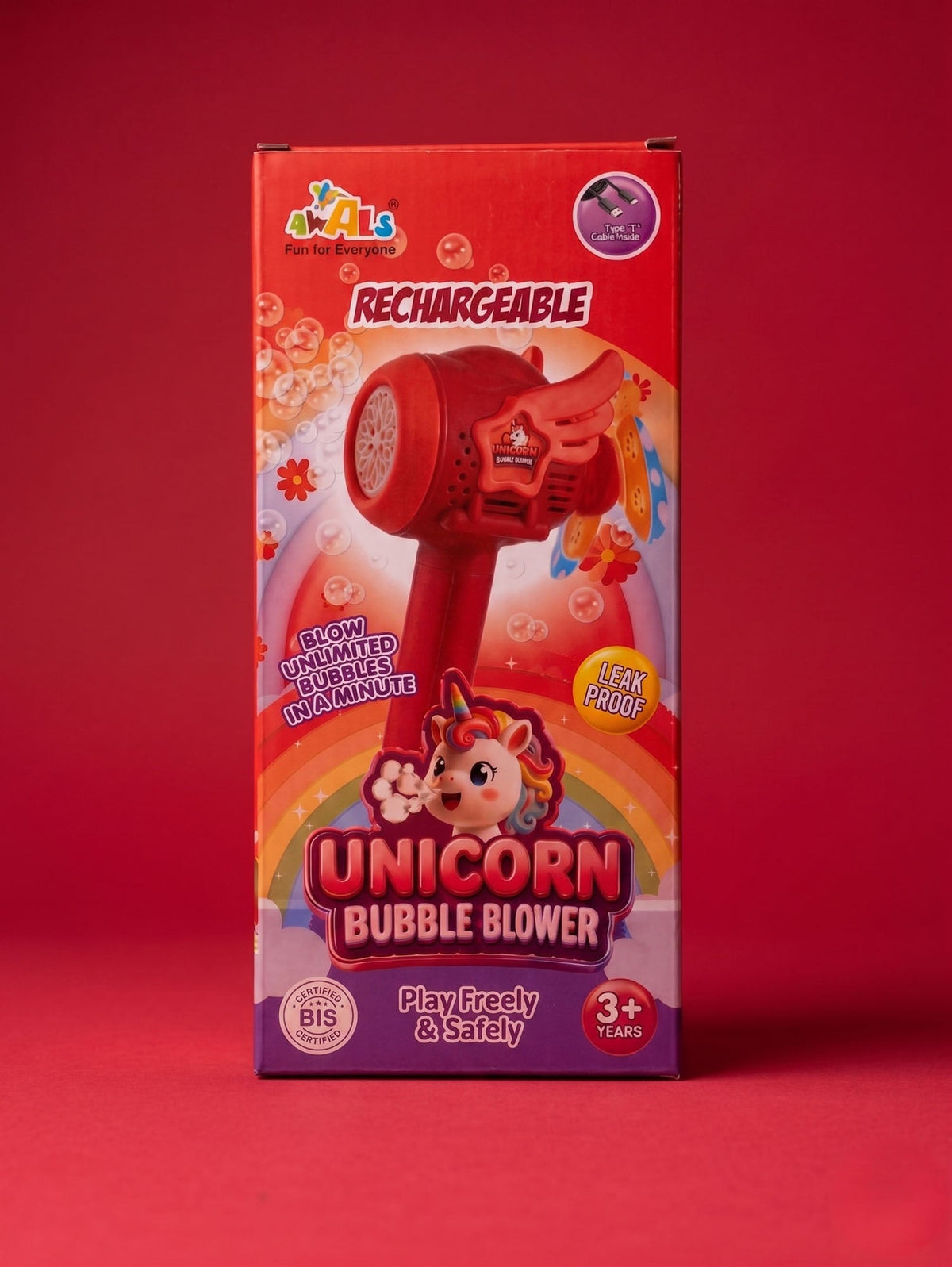 Rechargeable Bubble Blower