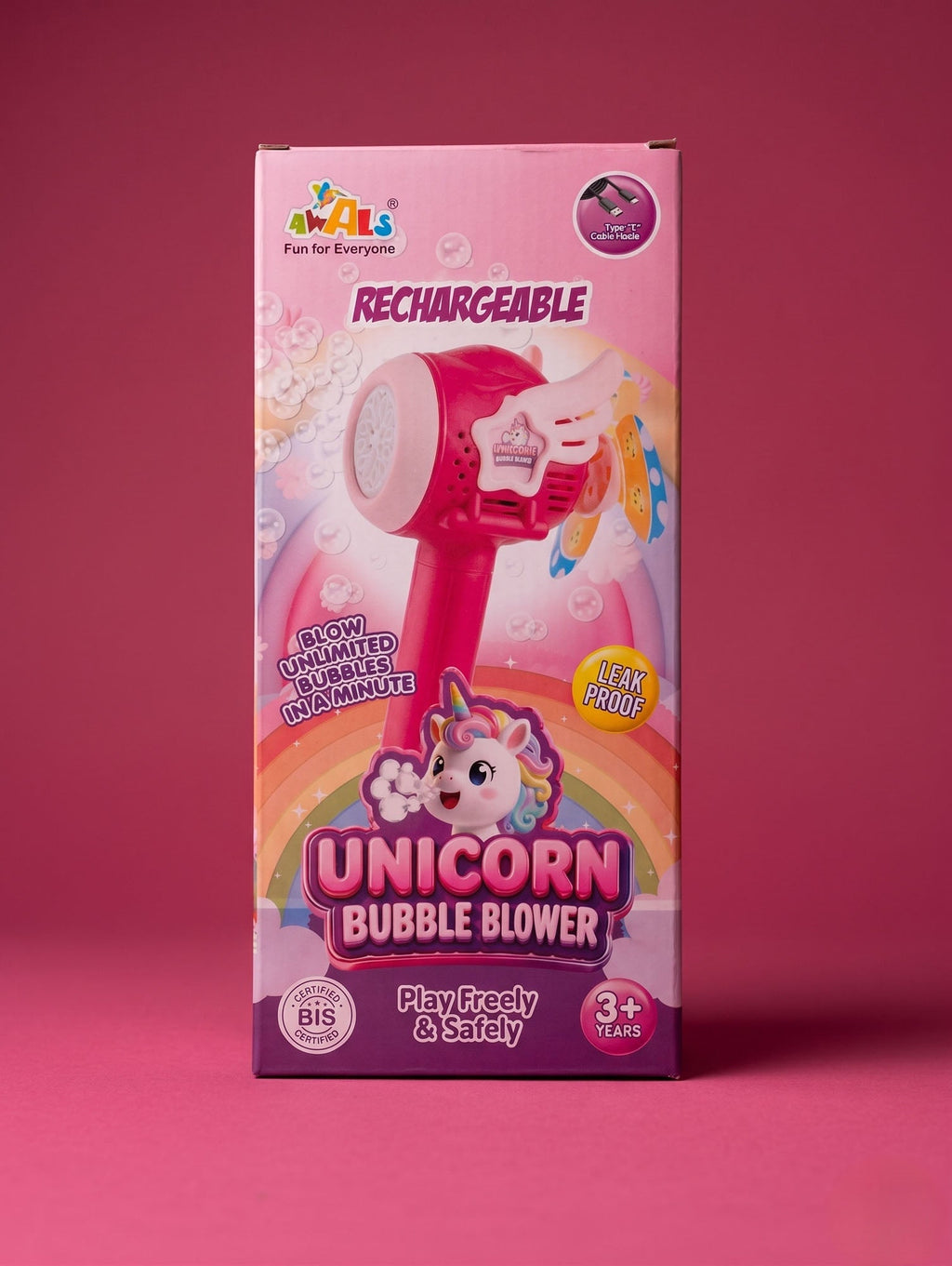 Rechargeable Bubble Blower