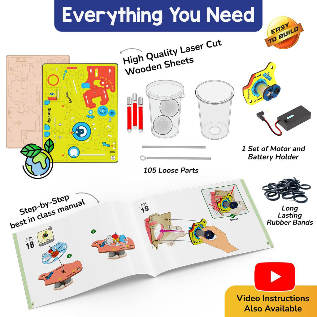 Smartivity 10-in-1 Motor Powered Gadgets Kit