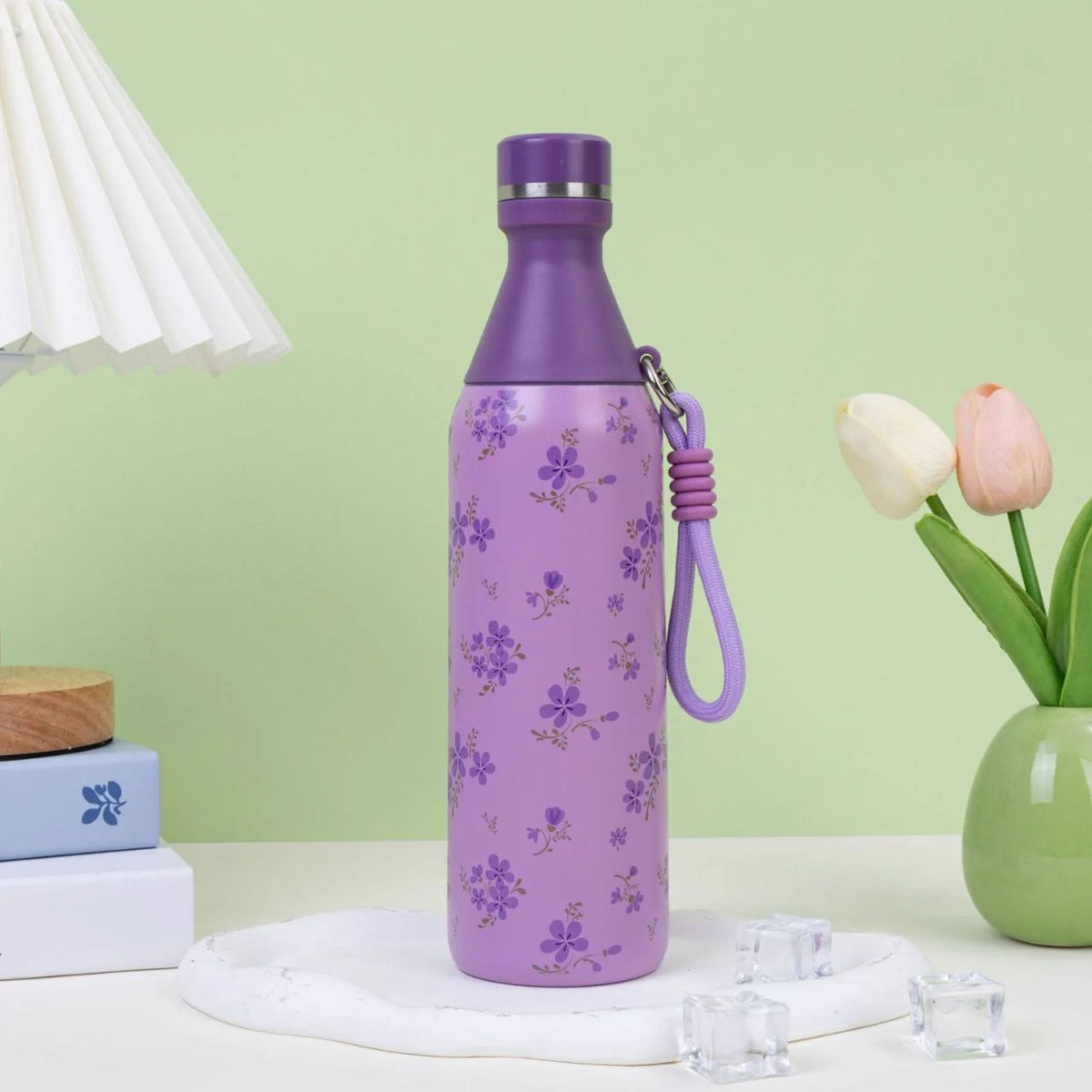 Stainless Steel  Floral Water Bottle
