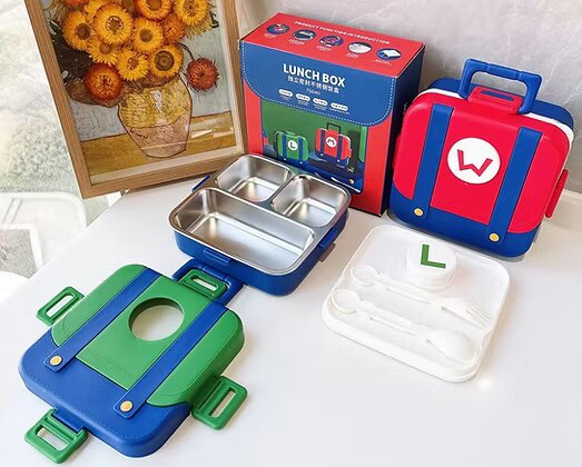 Super Mario stainless steel Bento lunch box