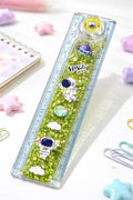 Water Filled Ruler Transparent Liquid Sparkle Scale